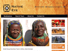 Tablet Screenshot of nativeeyetravel.com